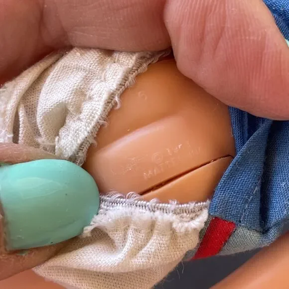 Set Of 2 Skipper Doll Blonde Red 1963 Barbie Sister Straight Leg Swimming Outfit - Picture 9 of 16